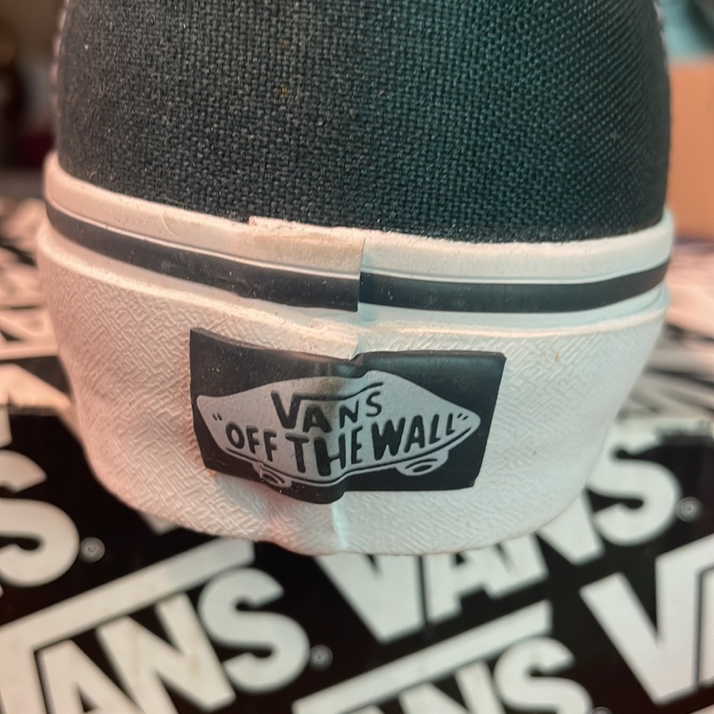 Vans Off-the-wall Era style sneaker, unisex, M5.5, W7. Darkest spruce/Moss Gray - Picture 8 of 15